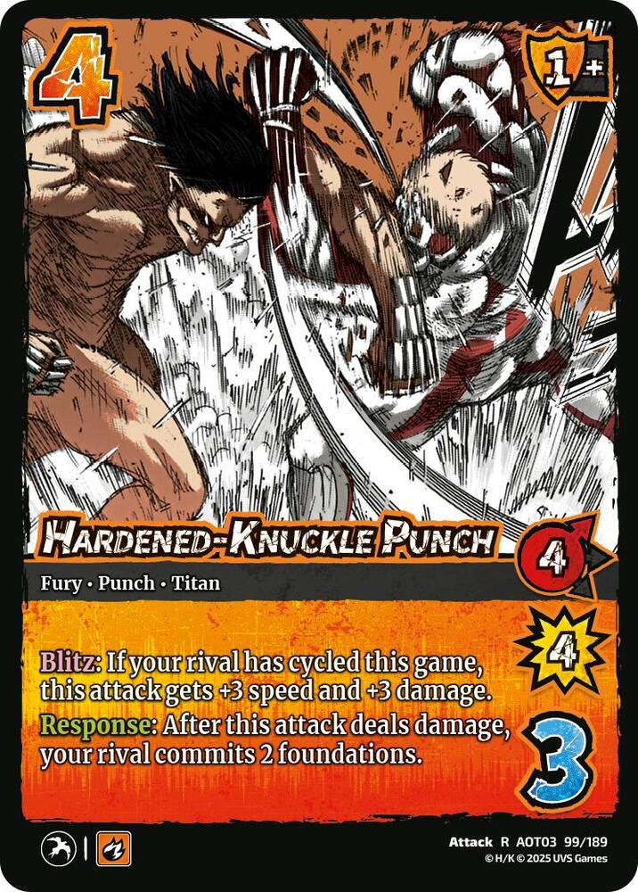 Hardened-Knuckle Punch - Attack on Titan: Apocalypse - UniVersus