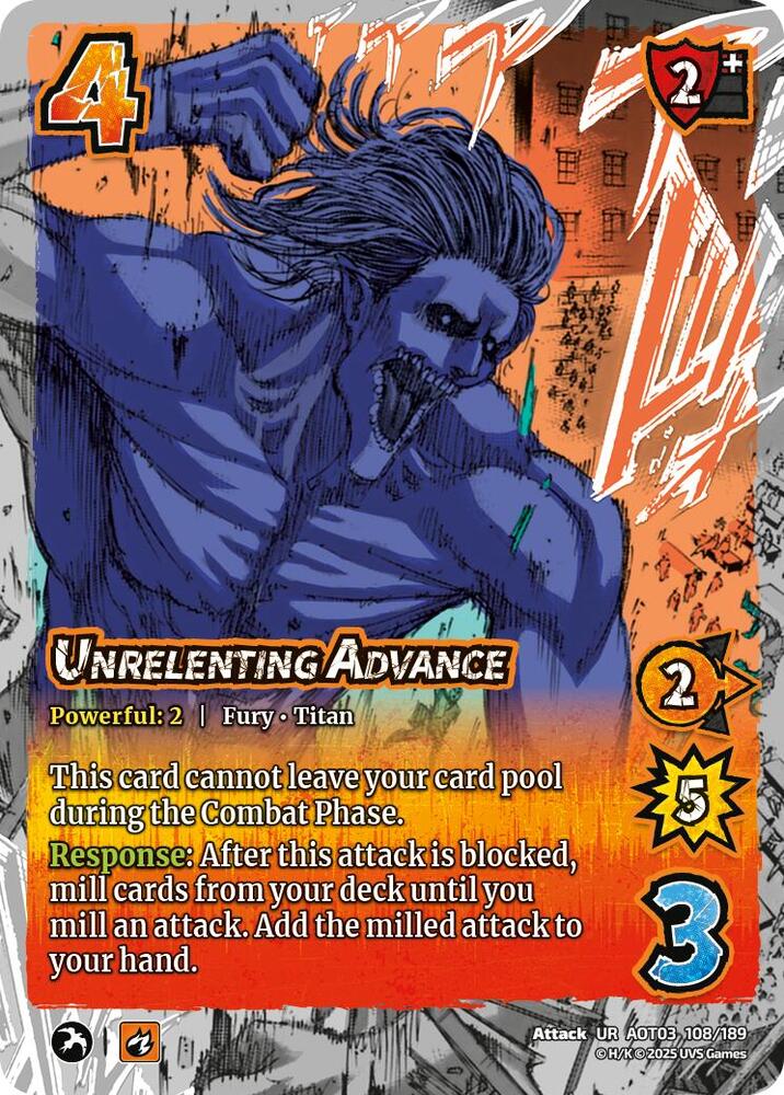 Unrelenting Advance - Attack on Titan: Apocalypse - UniVersus