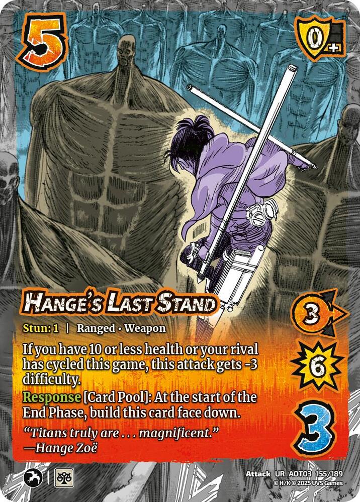 Hange's Last Stand - Attack on Titan: Apocalypse - UniVersus