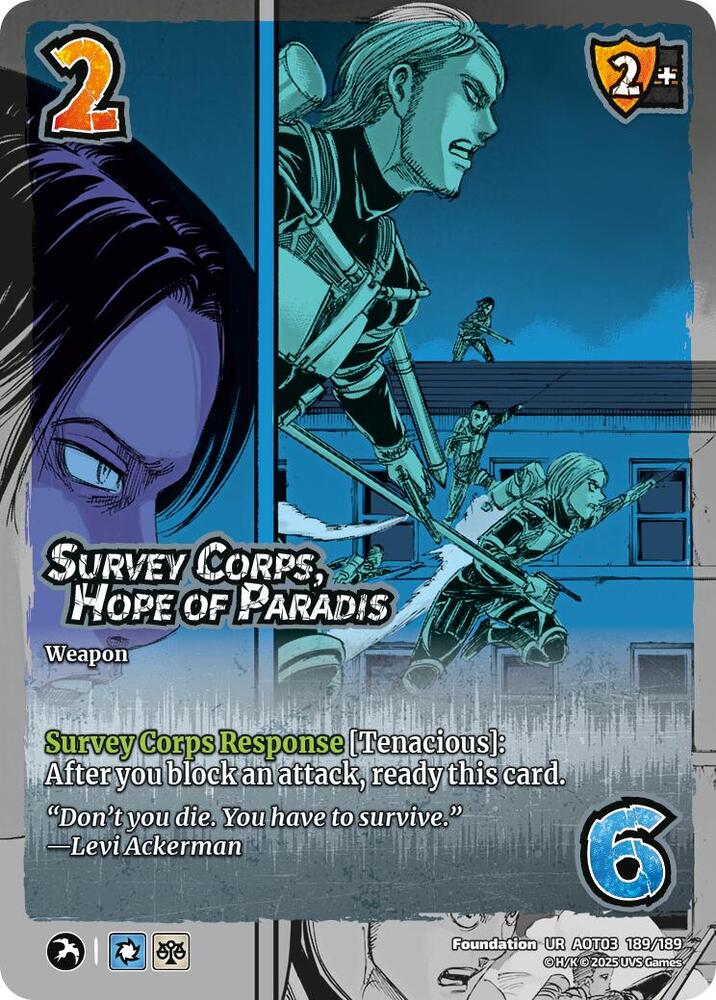 Survey Corps, Hope of Paradis - Attack on Titan: Apocalypse