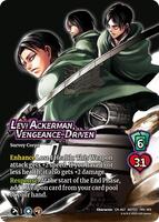 カードファイト!! ヴァンガード levi Levi Ackerman, Vengeance-Driven (Alternate Art) - Attack on Titan