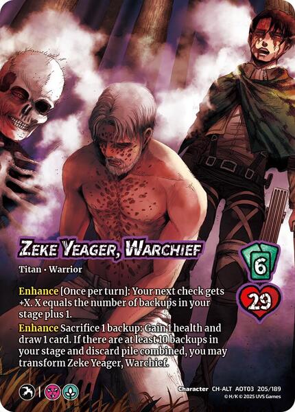 Zeke Yeager, Warchief // Beast Titan, Finale (Alternate Art