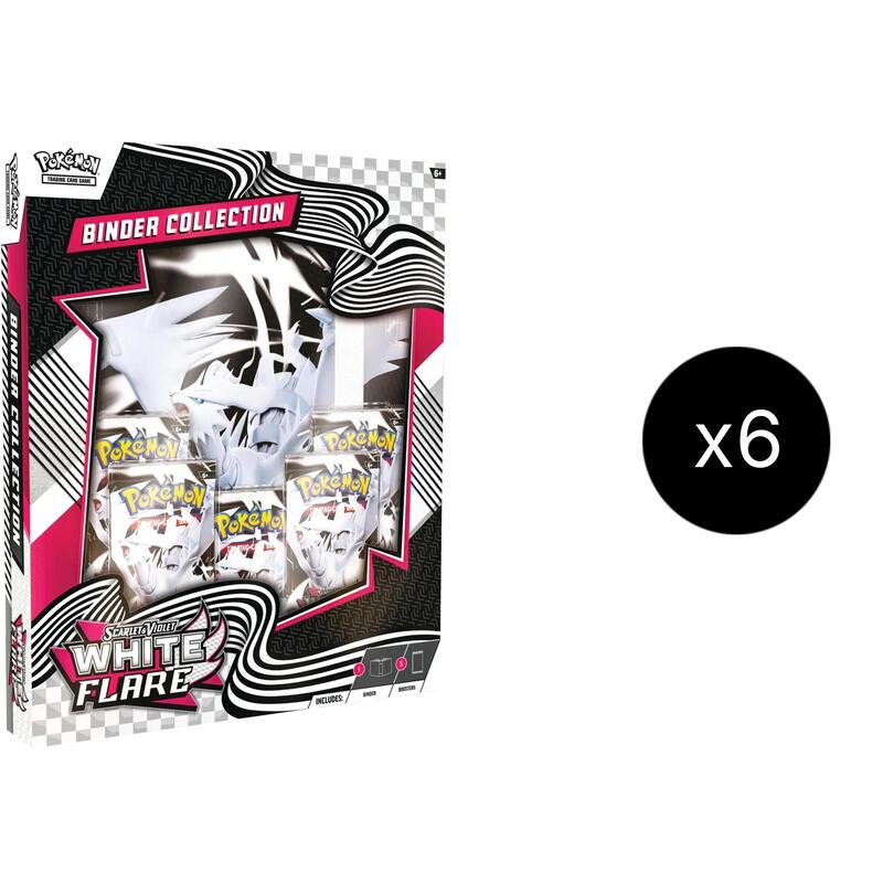 White Flare  Binder Collection Case