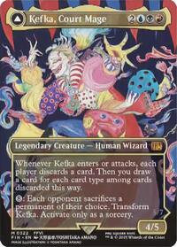 Kefka, Court Mage (0322) (Borderless) - FINAL FANTASY - Magic: The Gathering card