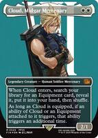 Cloud, Midgar Mercenary (Borderless) (Surge Foil) - FINAL