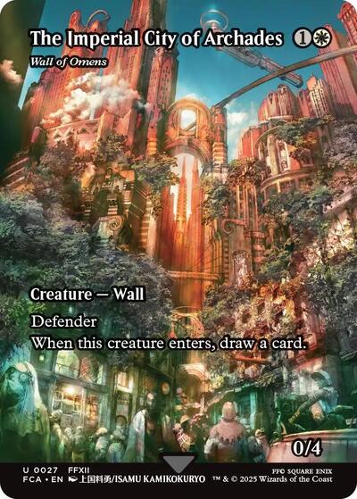 The Imperial City of Archades Wall of Omens Showcase
