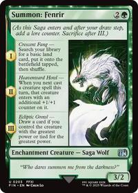 Summon: Fenrir - FINAL FANTASY - Magic: The Gathering card