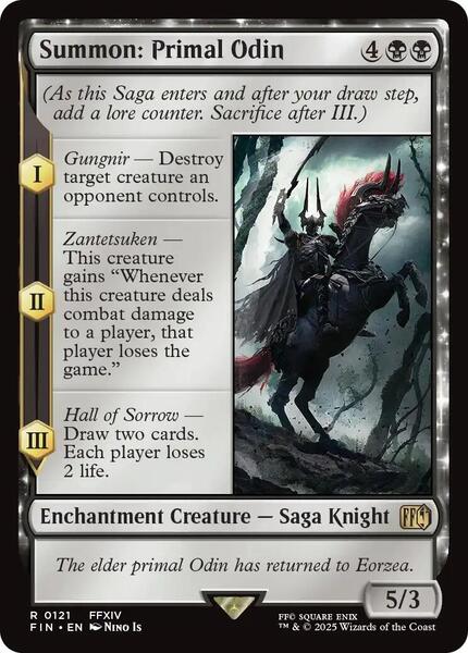 mtg final fantasy summon MTG Final Fantasy Sleeves Summon: Bahamut main image 1
