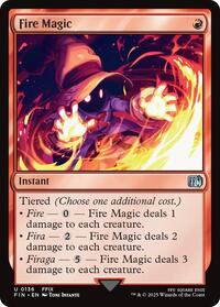 Fire Magic - FINAL FANTASY - Magic: The Gathering card