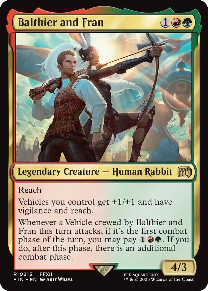 Balthier and Fran - FINAL FANTASY - Magic: The Gathering