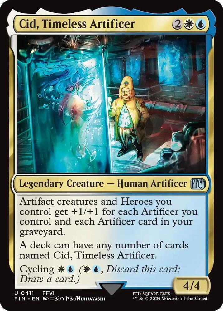 Cid, Timeless Artificer (0411) - FINAL FANTASY - Magic: The Gathering