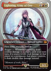 Lightning, Army of One (Borderless) (0320) (Foil)