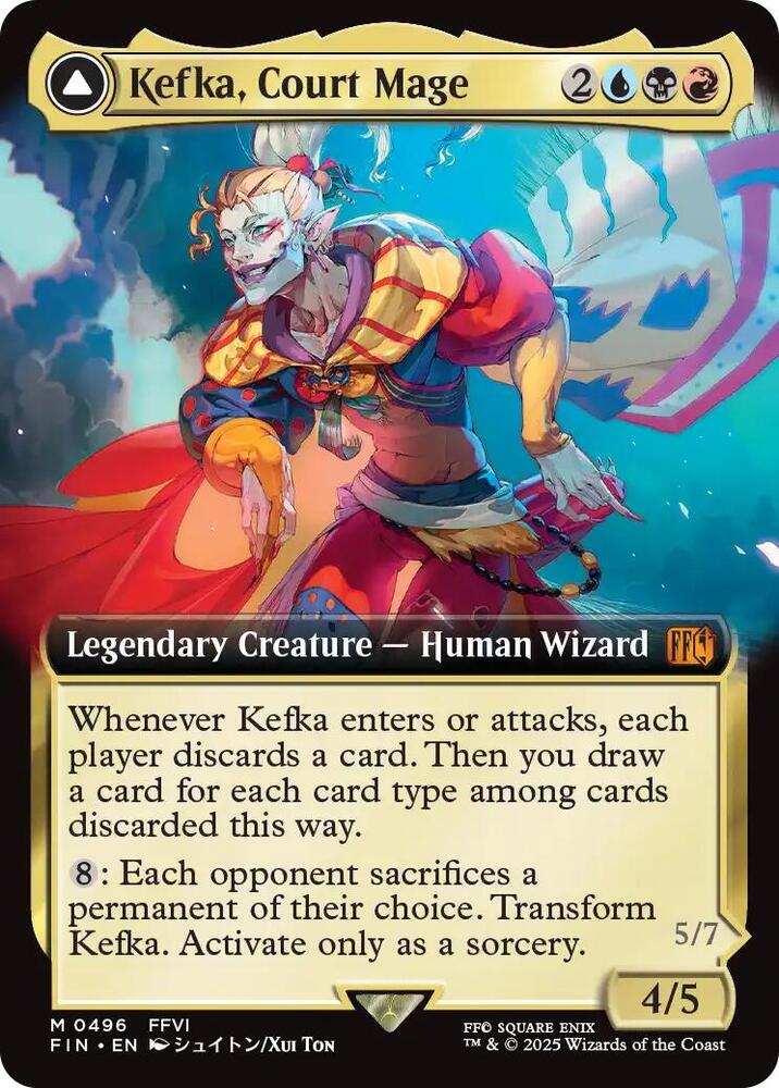 Mtg [FOIL] ケフカ・パラッツォ/Kefka Palazzo FCA FOIL)ケフカ・パラッツォ/Kefka Palazzo // 鍛冶の神