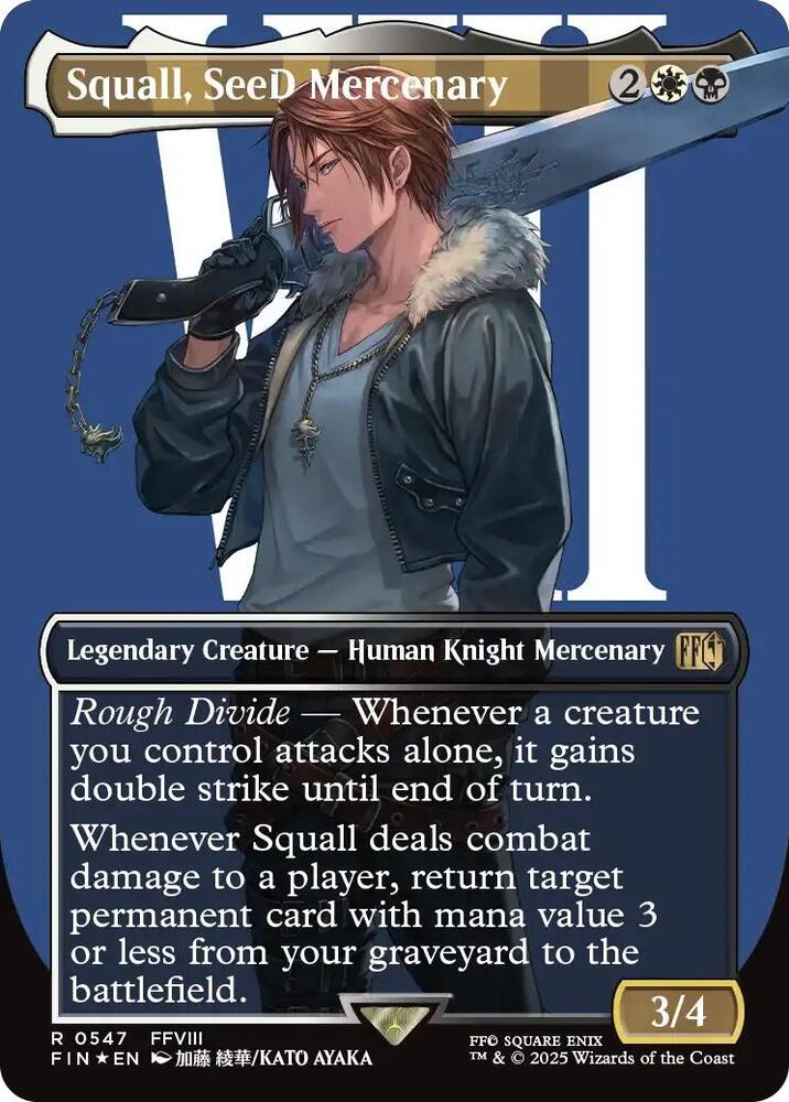 【Squall, SeeD Mercenary】 MTG 英語版 プロモ 1枚 Squall, SeeD Mercenary 英語版 foil プロモ 1枚 Squall, SeeD