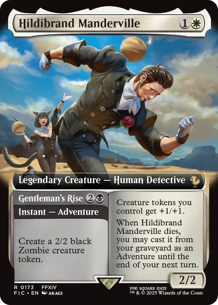 MTG FF ヒルディブランド・マンダヴィル 拡張アート foil FFXIV Hildibrand Manderville (Extended Art) - Commander: FINAL FANTASY
