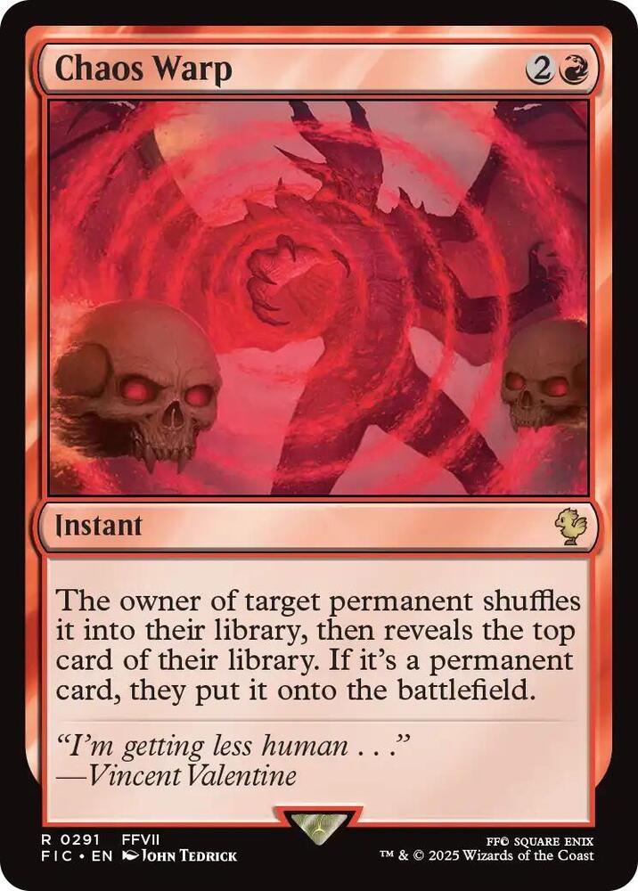 Chaos Warp - Commander: FINAL FANTASY - Magic: The Gathering Chaos Warp - Commander: FINAL FANTASY - Magic: The Gathering