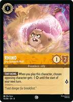 ロルカナ　ライノ　レディ　foil Rhino - One-Sixteenth Wolf - Reign of Jafar - Disney Lorcana