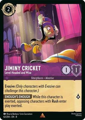 Jiminy Cricket - Level-Headed and Wise