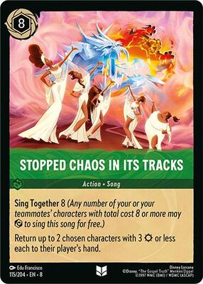 Stopped Chaos in Its tracks