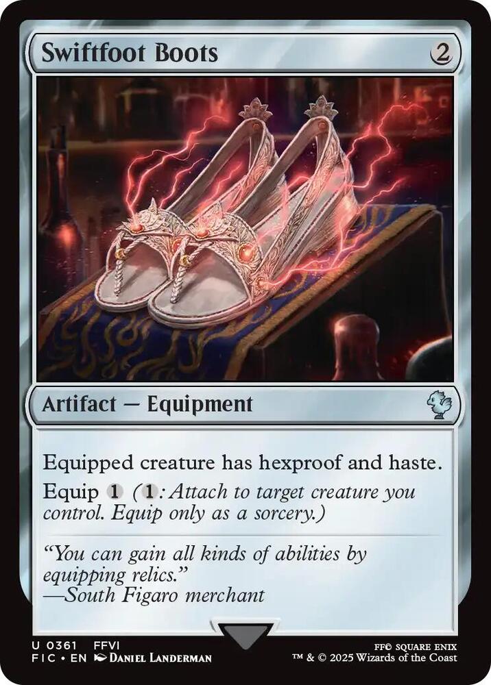 thumbnail image 2 of MTG Swiftfoot Boots – Commander: Outlaws Of Thunder Junction – Near Mint 2 of 6