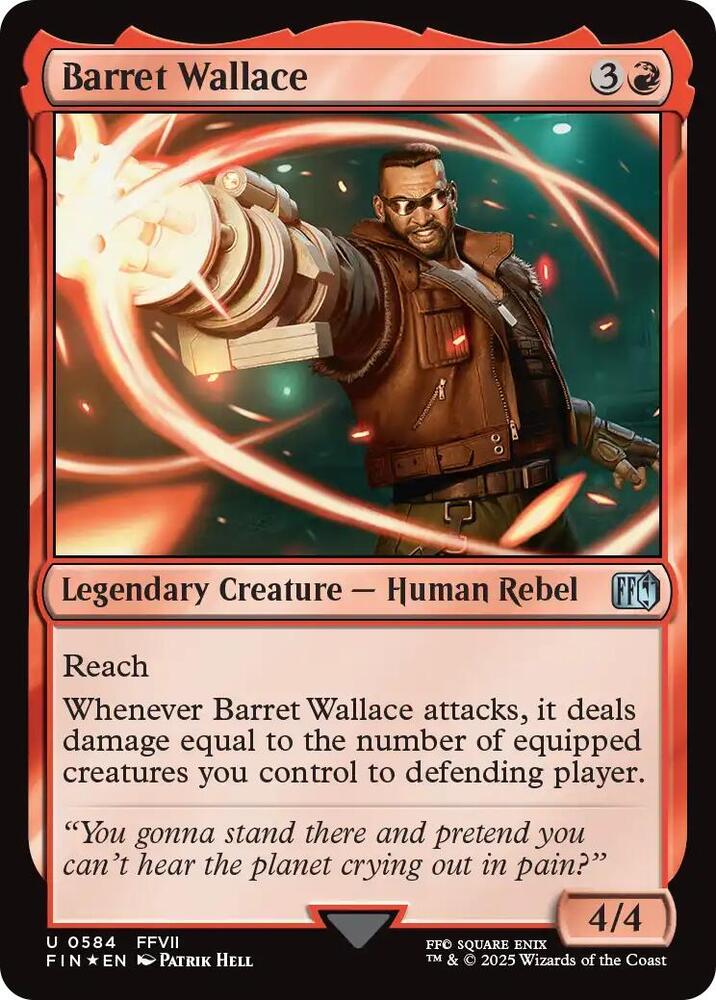 Barret Wallace (Surge Foil) - FINAL FANTASY - Magic: The Gathering