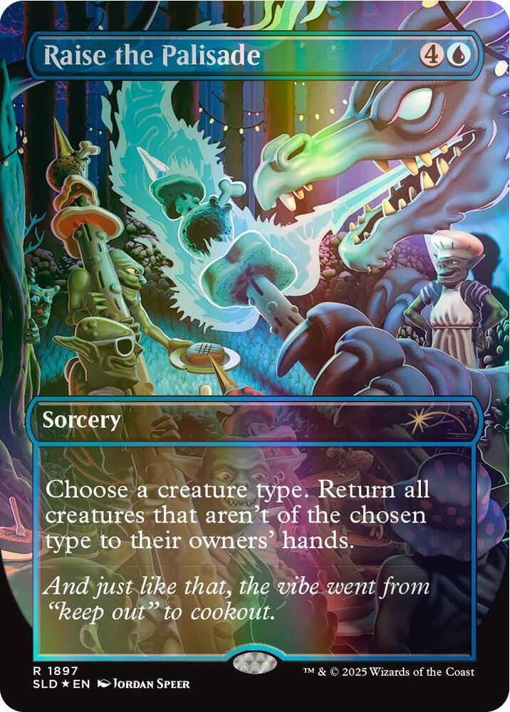 Raise the Palisade (Double Rainbow Foil) - Secret Lair Drop Series - Magic:  The Gathering - TCGplayer.com