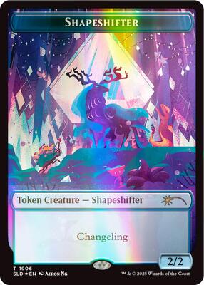 Shapeshifter Token (Double Rainbow Foil) #1906 – Secret Lair Drop Series (Token)