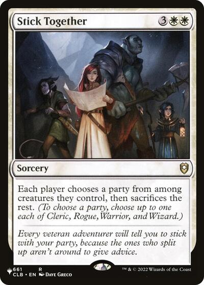 Stick Together (The List) from PLST #CLB-661, Magic: The Gathering card