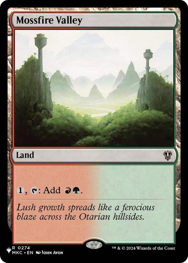 Mossfire Valley #MKC-274 — The List