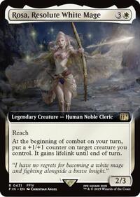 Rosa, Resolute White Mage (Extended Art) (Foil)