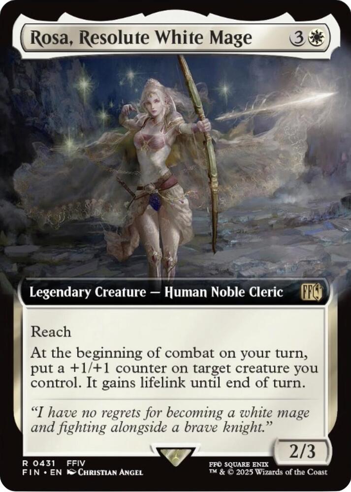 強き愛の白魔道士、ローザ Rosa, Resolute White Mage 強き愛の白魔道士、ローザ (Magic: The Gathering—FINAL FANTASY