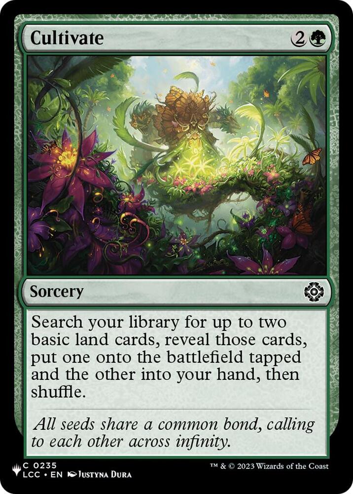 Cultivate #LCC-235 — The List