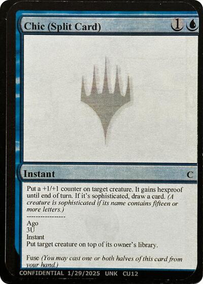 Chic Split Card