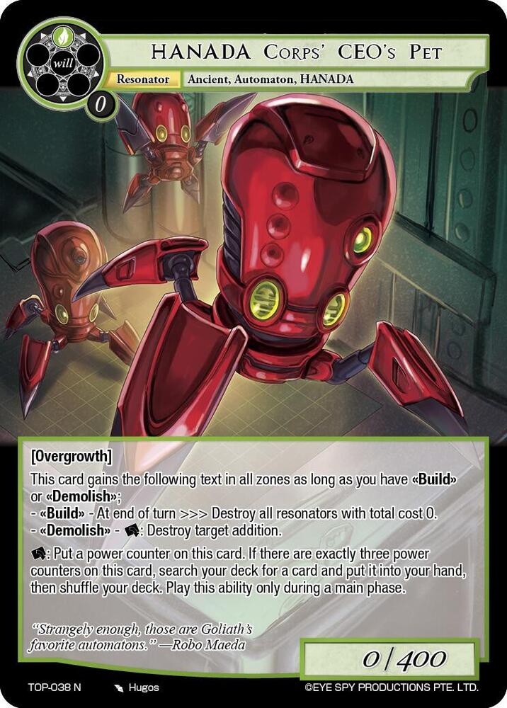 HANADA Corps' CEO's Pet