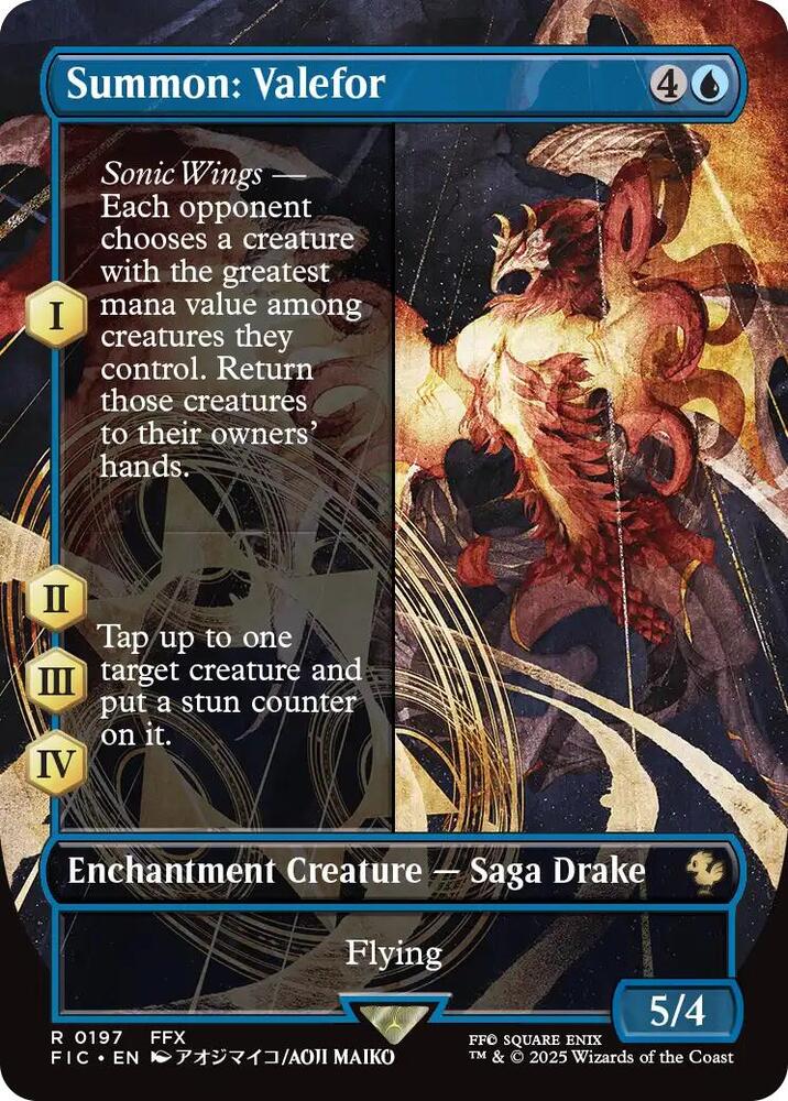 Summon: Valefor (Borderless) - Commander: FINAL FANTASY - Magic: The  Gathering - TCGplayer.com