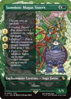 Summon: Magus Sisters (Borderless) - Commander: FINAL FANTASY