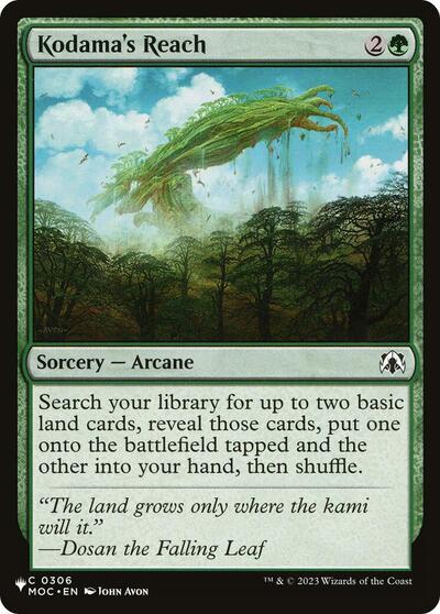 Kodama's Reach (The List) from LIST #MOC-306, Magic: The Gathering card