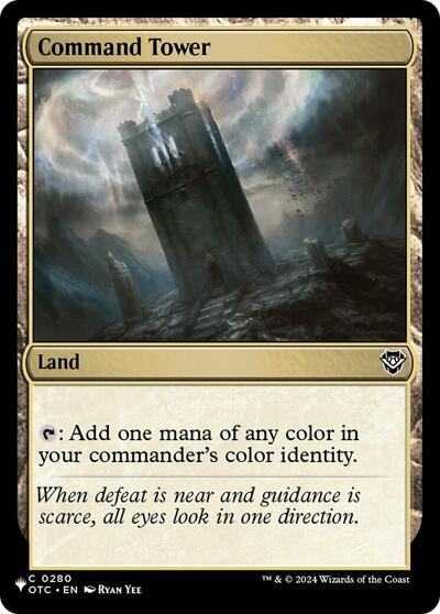 Command Tower (The List, from OTC) from LIST #OTC-280, Magic: The Gathering card