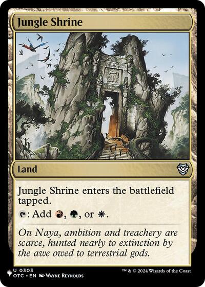 Jungle Shrine (The List, from OTC) from PLST #OTC-303, Magic: The Gathering card