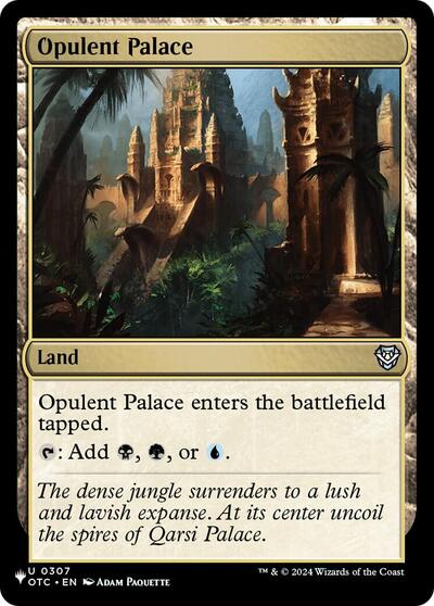 Opulent Palace (The List, from OTC) from LIST #OTC-307, Magic: The Gathering card