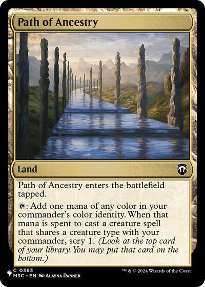 Path of Ancestry (The List, from M3C) from LIST #M3C-363, Magic: The Gathering card