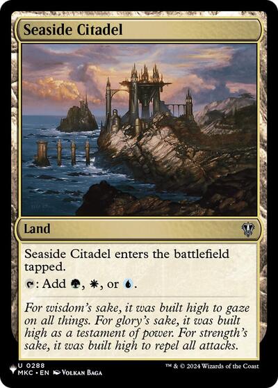 Seaside Citadel (The List, from MKC) from PLST #MKC-288, Magic: The Gathering card