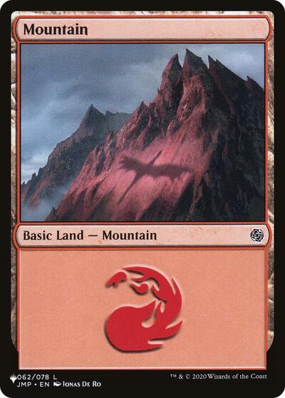 Mountain (The List, from JMP) from LIST #JMP-62, Magic: The Gathering card
