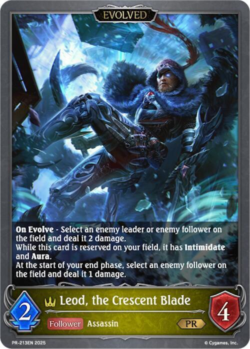 Leod, the Crescent Blade (Evolved) - PR-213EN - Shadowverse
