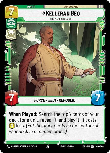 Kelleran Beq - The Sabered Hand - Legends of the Force - Star Wars