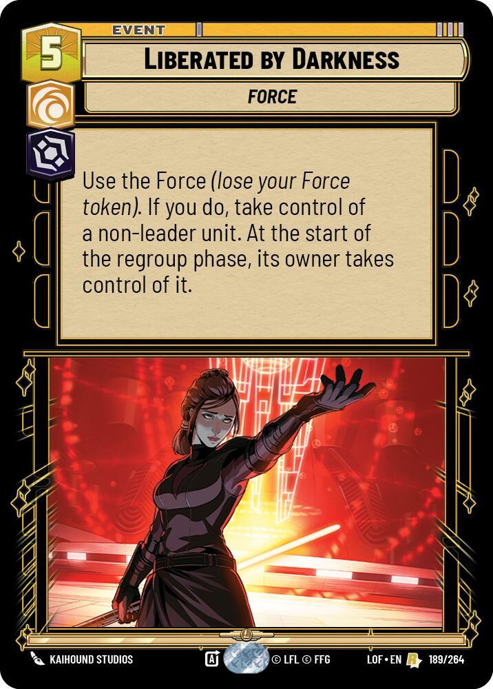 Liberated by Darkness 189/264 card