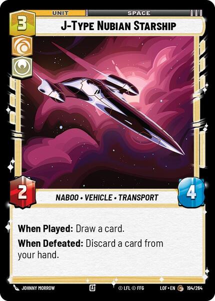 J-Type Nubian Starship - Legends of the Force - Star Wars