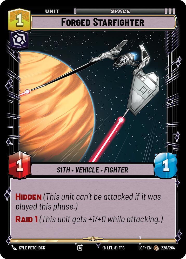 Forged Starfighter - Legends of the Force - Star Wars: Unlimited