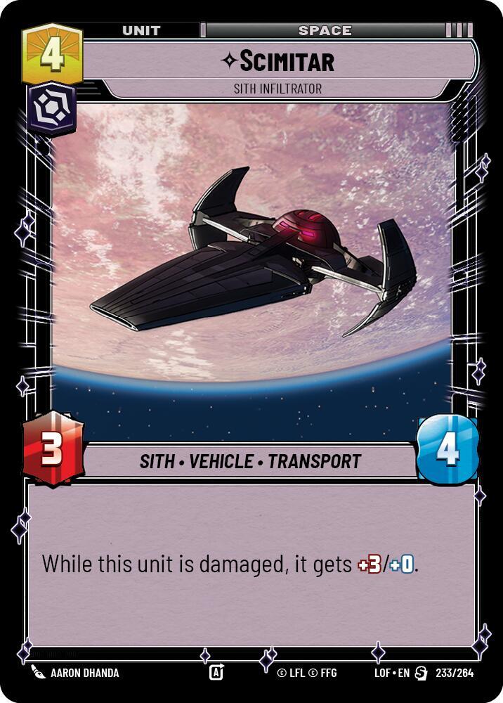 Scimitar 233/264 card