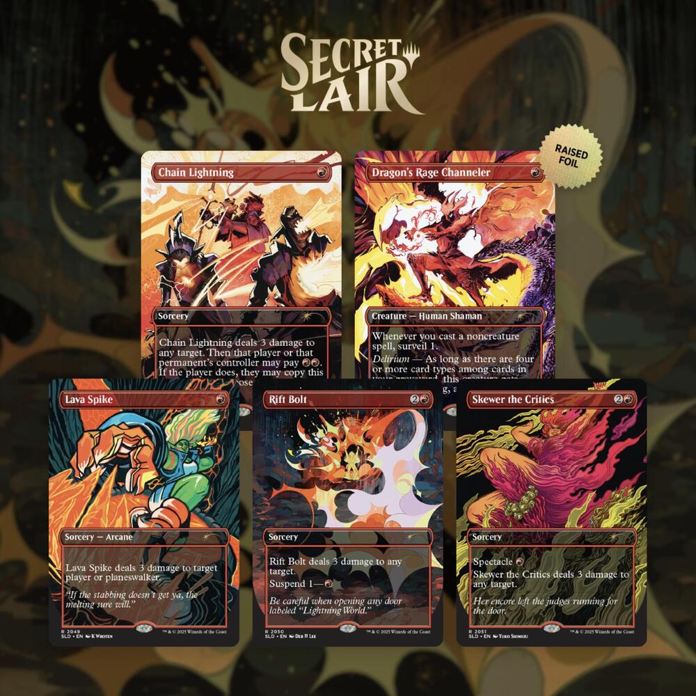 マジック：ザ・ギャザリング MTG SecretLair everything on fire Amazon.com: Magic the Gathering Secret Lair Everything is On